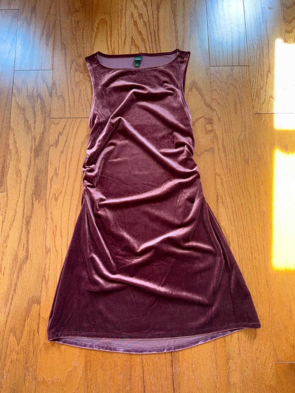 wild fable Sleeveless Velvet Midi Dress in Plum (CAPTION)